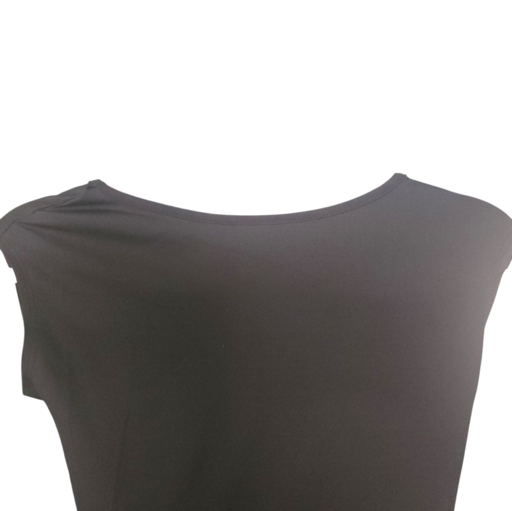 MICAS Backless Bodycon Midi Dress Black Cap Sleeve Size SM NWT - Picture 4 of 11
